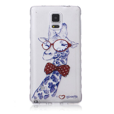 

Giraffe Pattern Soft Thin TPU Rubber Silicone Gel Case Cover for SAMSUNG GALAXY Note 4