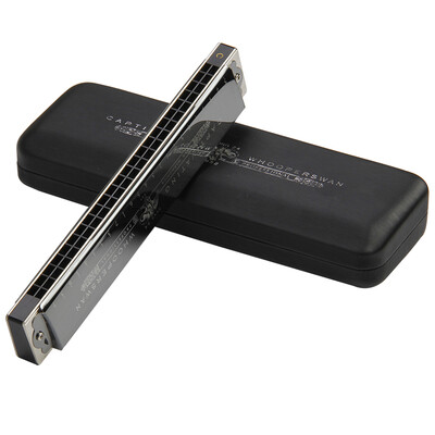

Swan SWAN 24 hole polyphony playing harmonica C tune SONG24 black