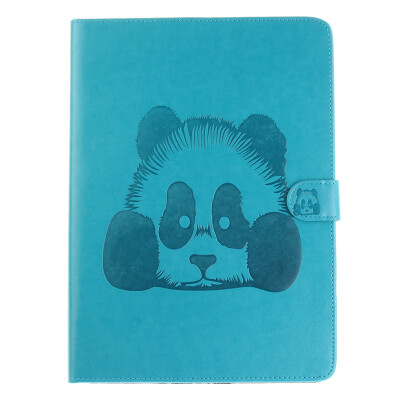 

Sky Blue Panda Style Embossing Classic Flip Cover with Stand Function and Credit Card Slot for SAMUSNG GALAXY Tab S2 T715C