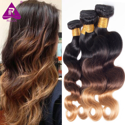 

Ombre Malaysian Hair 4 Bundles 8A Grade Ombre Human Hair Weave Malaysian Body Wave 1B/4/27 3 Tone Ombre Hair Weave Bundles 4 pcs