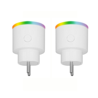 

Wi-Fi Remote Control Smart Socket Mini Practical Timing Adjustable RGB LED Color Intelligent Plug with LED Indicator