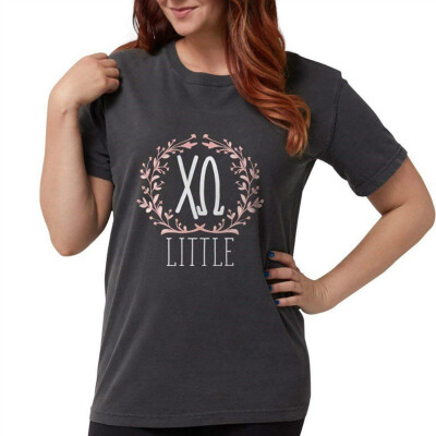 

CafePress - Chi Omega Letters Litt - Womens Comfort Colors Shirt