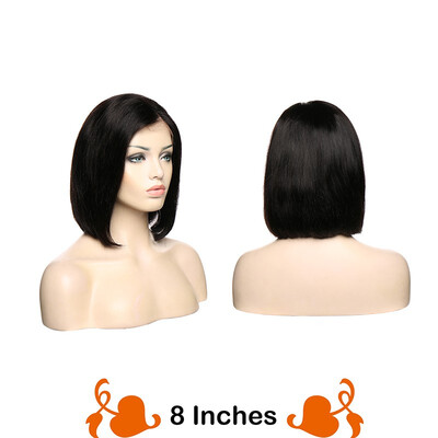 

Blonde Bob Wig Human Hair Brazilian Virgin Hair Short Bob Wig Straight Middle Part Machine Made Human Hair Wigs