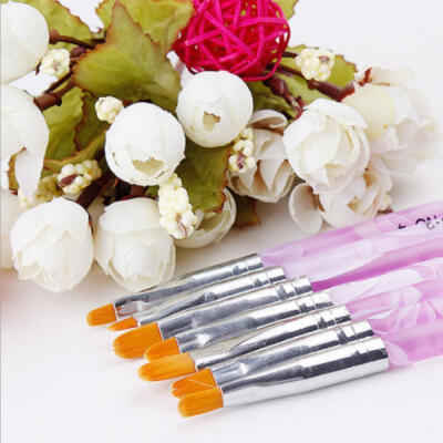 

7pcsset DIY UV Gel Nail Art Brush Polish Painting Pen Kit For Salon Manicure