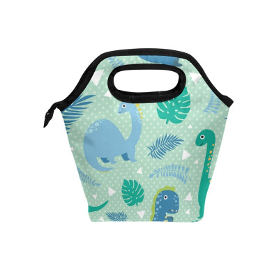 

Lunch Bag Tote Bag Jungle And Dinosaurs Travel Picnic Organizer Lunch Holder Handbags Lunch Bag Box for Office