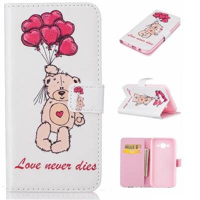 

Balloon&bear Design PU Leather Flip Cover Wallet Card Holder Case for SAMSUNG Galaxy J5