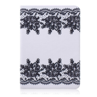 

Lace Style Embossing Classic Flip Cover with Stand Function and Credit Card Slot for SAMSUNG GALAXY Tab S2 T815C