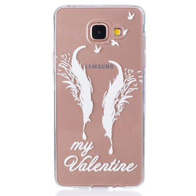 

Double feathers Pattern Soft Thin TPU Rubber Silicone Gel Case Cover for SAMSUNG GALAXY A5 2016A510