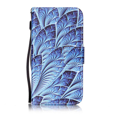 

Blue Dazzle Design PU Leather Flip Cover Wallet Card Holder Case for Samsung Galaxy ON 5/G5500
