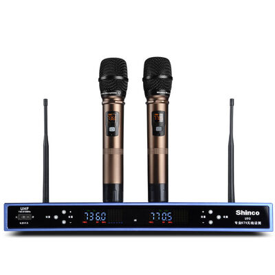 

Shinco U90A wireless microphone microphone professional U-end frequency conversion one for two computer microphone conference host home karaoke OK computer karaoke microphone