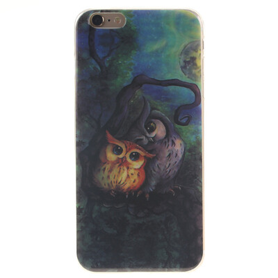 

Картина маслом Сова Pattern Мягкий тонкий ТПУ Резиновая крышка силиконовый гель чехол для IPHONE 6 Plus/6S Plus