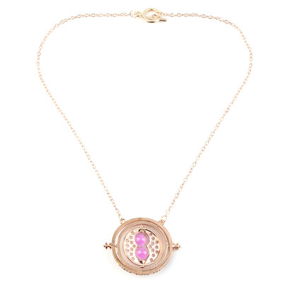 

Cool Fashion Magic Time Turner Necklace Rotating Spins Hourglass Necklace