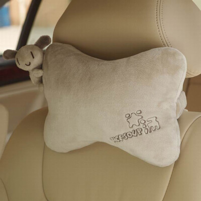 

[Jingdong supermarket] car house (ICAROOM) car headrest T-001D hollow cotton neck pillow cartoon car cushions light gray