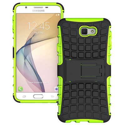 

Fivice Samsung J7 Prime Case TPU anti-fall tire pattern back clip bracket phone case