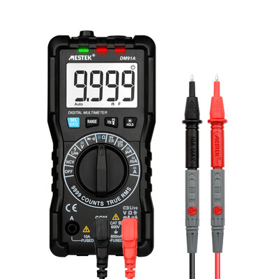 

MESTEK 9999 Counts Digital Multimeter Full Protection Mini DMM Multifunctional Handheld Multi Meter True RMS Measuring ACDC Vol