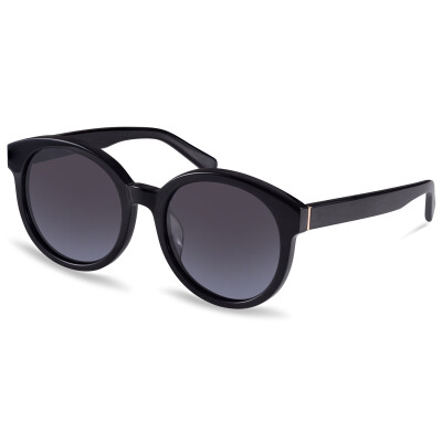 

Wooden Ninety-nine WS11006C4 men and women with bright black frame black lens round frame retro sunglasses WS11006C4 57mm