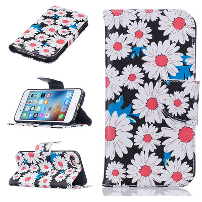 

Chrysanthemum Design PU Leather Flip Cover Wallet Card Holder Case for IPHONE 66S