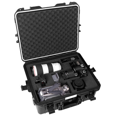 

Rui Ma EIRMAI R200 digital SLR camera safety box multi-function storage box instrument box photographic equipment lens moisture box black