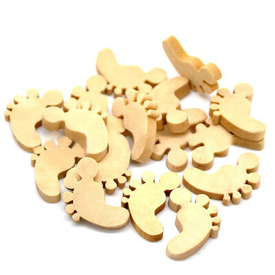 

UpperX Wooden Embellishments For Crafts Rustic Wedding Decoration Buttons Crafting Sewing DIY