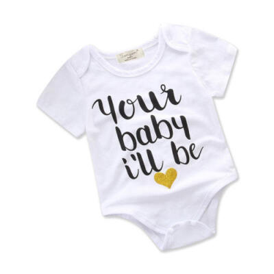 

USA Infant Baby Girls Boy Romper Bodysuit Outfit Newborn Cotton Sunsuit Clothes