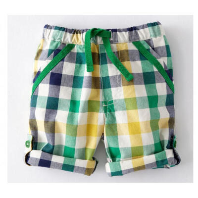 

2Pcs Toddler Kids Boys Summer T-shirt Tops Plaid Shorts Outfits Set Clothes