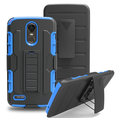 

Fivice LG Stylo 3 2017 Case TPU armor anti-drop mobile phone outdoor bracket back clip PC shell phone case