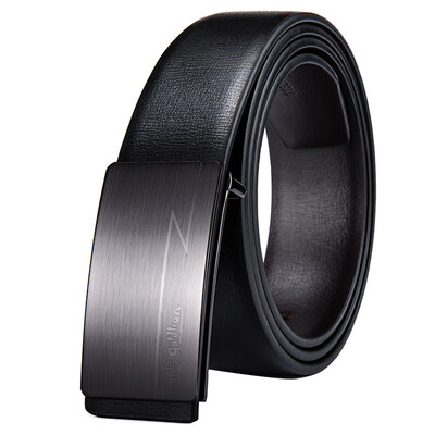 

Goldlion Men's Buckle Buckle Buckle Business Повседневный мужской пояс Простой мужской пояс A8A3002-11 Черный 110 см