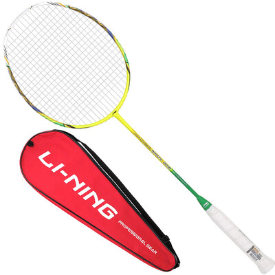 

Li Ning LI-NING младший высококачественный полный углерод бадминтон ракетка одиночный выстрел HC1900 фиолетовый (уже резьбовые)