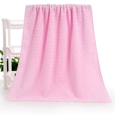 

Jingdong supermarket gold towel home textile diamond block color bath towel C054 blue one installed