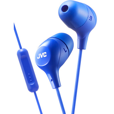 

JVC JVC FX38M headphones in the ear-type subwoofer music music line earplugs mobile phone general cotton candy series deep blue