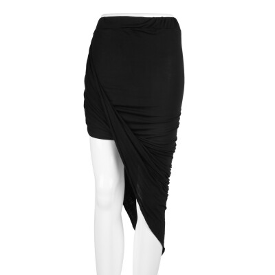 

Draped Asymmetrical High Waisted Stretch Bodycon Low Mini Maxi Skirts New