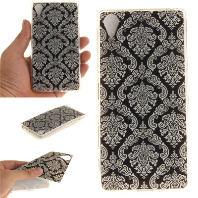 

Totem flowers Pattern Soft Thin TPU Rubber Silicone Gel Case Cover for SONY Xperia X