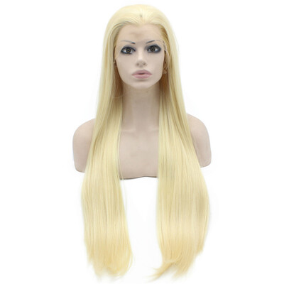 

Extra Long Straight #613 Blonde Natural Synthetic Lace Front Wig