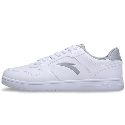 

ANTA (ANTA) men's shoes 91628001-1 fashion Korean version of the small white shoes leisure low help board shoes skateboard shoes red / Anta white / black 43