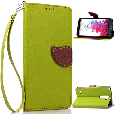 

Green Design PU Leather Flip Cover Wallet Card Holder Case for LG G3 Stylus