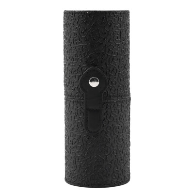 

Black Makeup Cosmetic Brushes Pen Holder Storage PU Leather Container Box