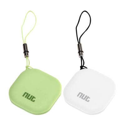 

2PCS Nut 3 Smart Finder Bluetooth WiFi Tracker Locator Кошелек для телефона Key Anti-потерянный сигнал для Android iOS-белый / зеленый