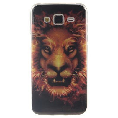 

Flame Lion Pattern Мягкий тонкий ТПУ Резиновая крышка силиконовый гель чехол для SAMSUNG Galaxy J5