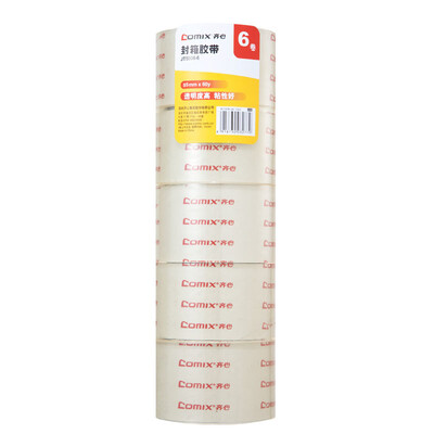 

COMIX JT6010-6 transparent sealing wide tape 60mm 100y 914 m 6 rolls tube