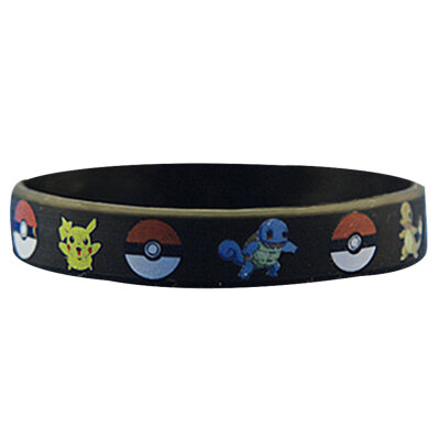 

MyMei Pokemon Go Pikach Wristband Silicone Bracelet Party Gifts Bangle Cute Fashion