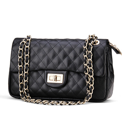 

Montessori (MONTAGUT) Ms. small fragrance chain Lingge leather shoulder Messenger bag R5212024321 black