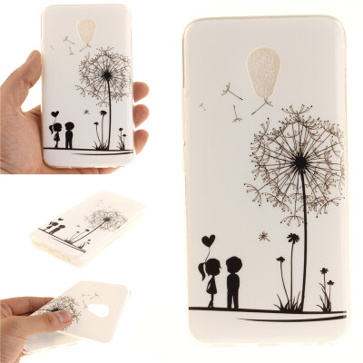 

Lovers and dandelion Pattern Soft Thin TPU Rubber Silicone Gel Case Cover for Meizu mx5