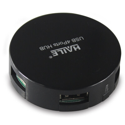

HAILE Hailai HU-02 Mini Round 4 USB2.0 Настольный компьютер Expansion HUB Hub Apple и другие обычные ноутбуки общего разделителя 80 см черный