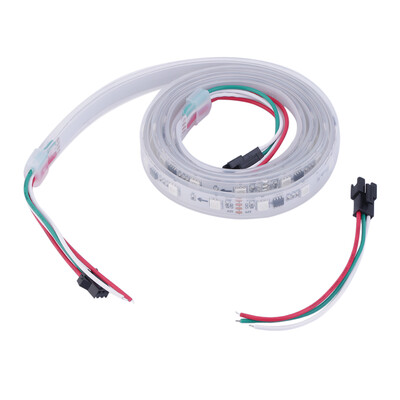 

WS2811 5050 RGB LED Strip Light Waterproof Addressable Tube DC5V White Shell