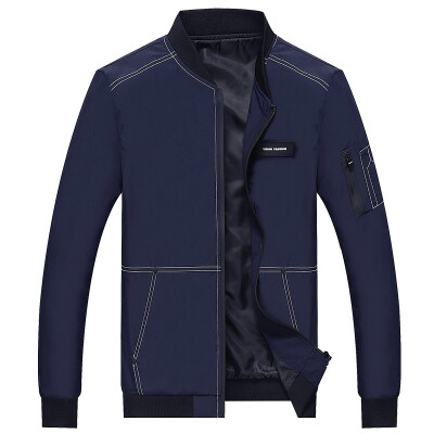 

Плейбой PLAYBOY Куртка Мужская мода Casual Lapel Jacket 17014PL1703 Sapphire 3XL