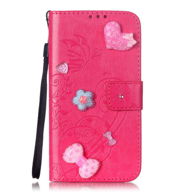 

Rose Flower Design PU Leather Flip Cover Wallet Card Holder Case for IPHONE 7