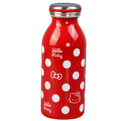 

HELLO KITTY stainless steel insulation cup red wave point section