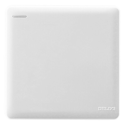 

Delixi DELIXI switch socket panel open single open double control large board Ya white series