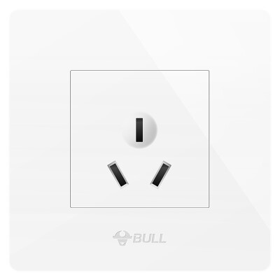 

Bull (BULL) switch socket G07 series 16A high power three hole air conditioning socket 86 type panel G07Z104 white