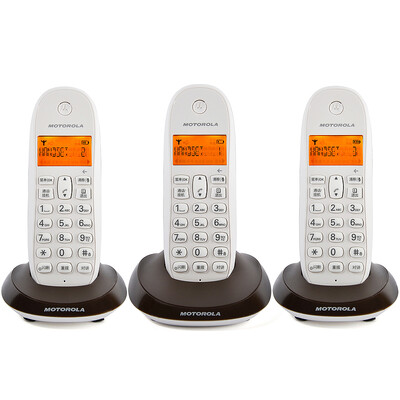 

Motorola C1003OC Цифровой беспроводной телефон / стационарный / Case Caller ID Экран подсветки Home Office Fixed Wireless Telephone Airplane (Coffee)